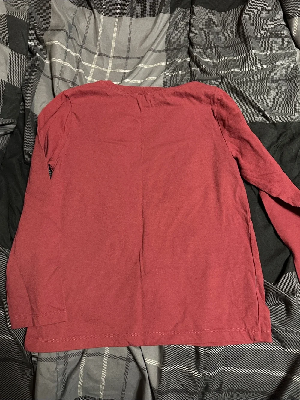 OshKosh B'gosh Red Long-Sleeve Bear Graphic Tee